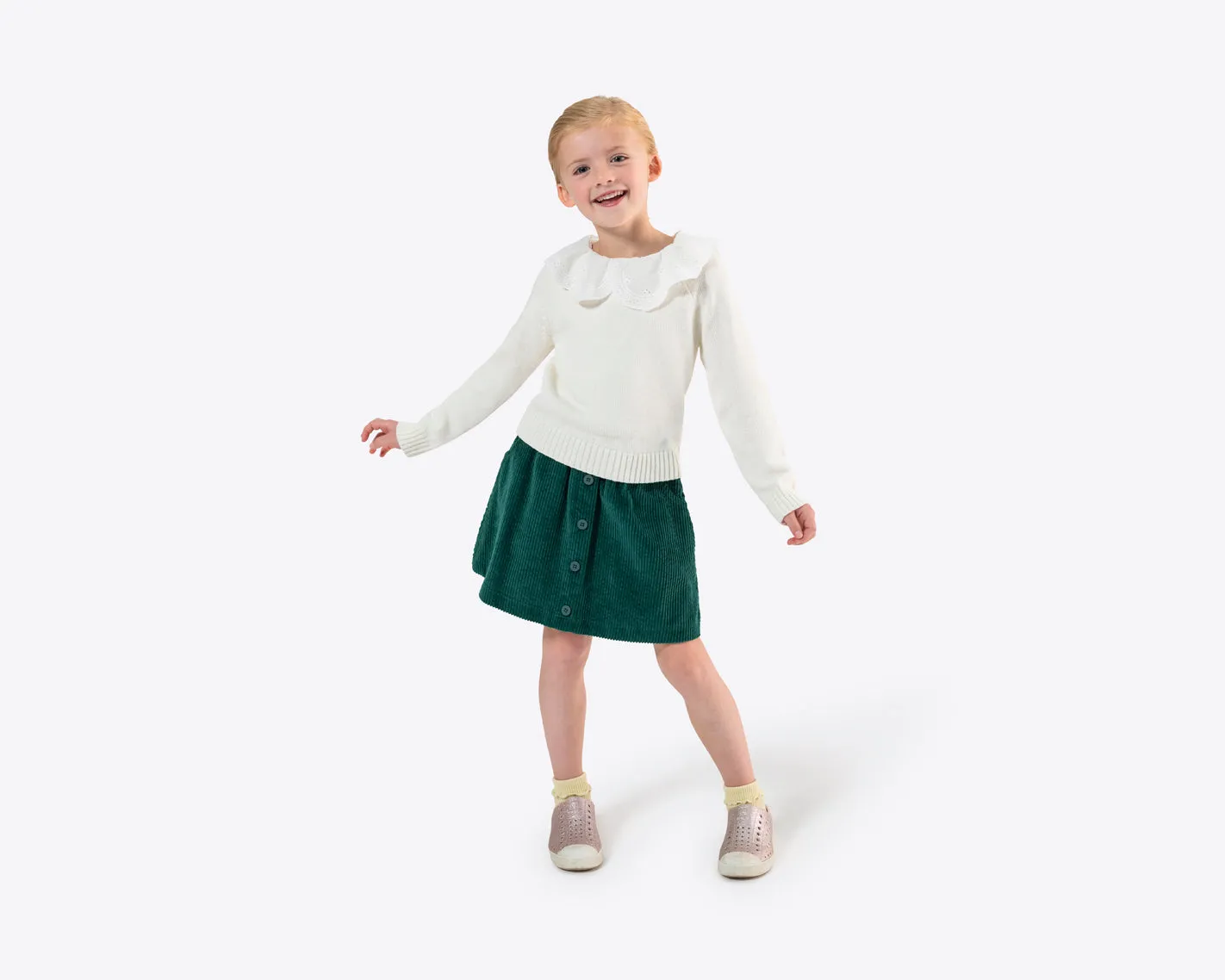 Girl's Sweater, Skirt and Scrunchie Set