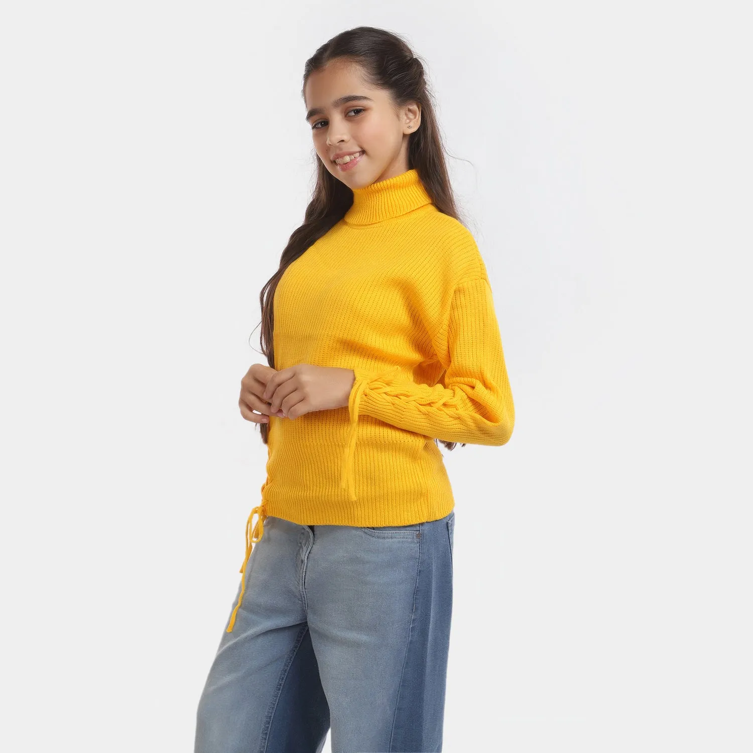 Girls Sweater -Yellow