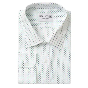 Green and Blue Dot Dress Shirt