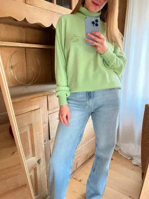 Green Turtleneck Sweater