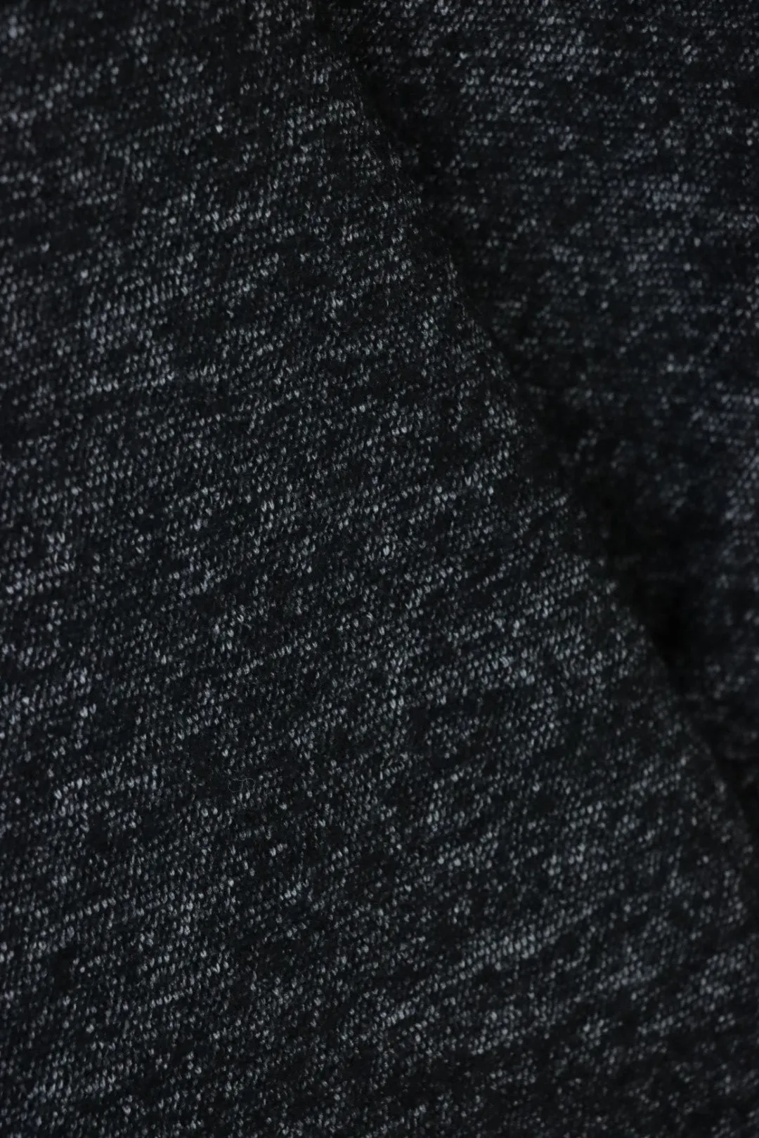 Heathered Black Bray Yarn Dyed Wool Knit | By The Half Yard