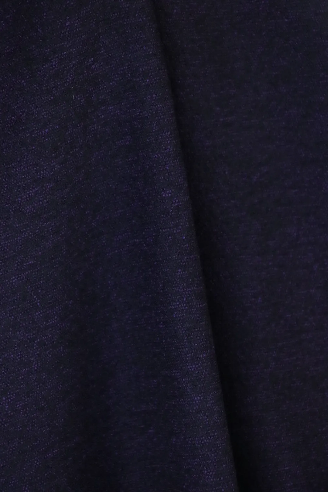 Heathered Dark Purple Bray Yarn Dyed Wool Knit | By The Half Yard