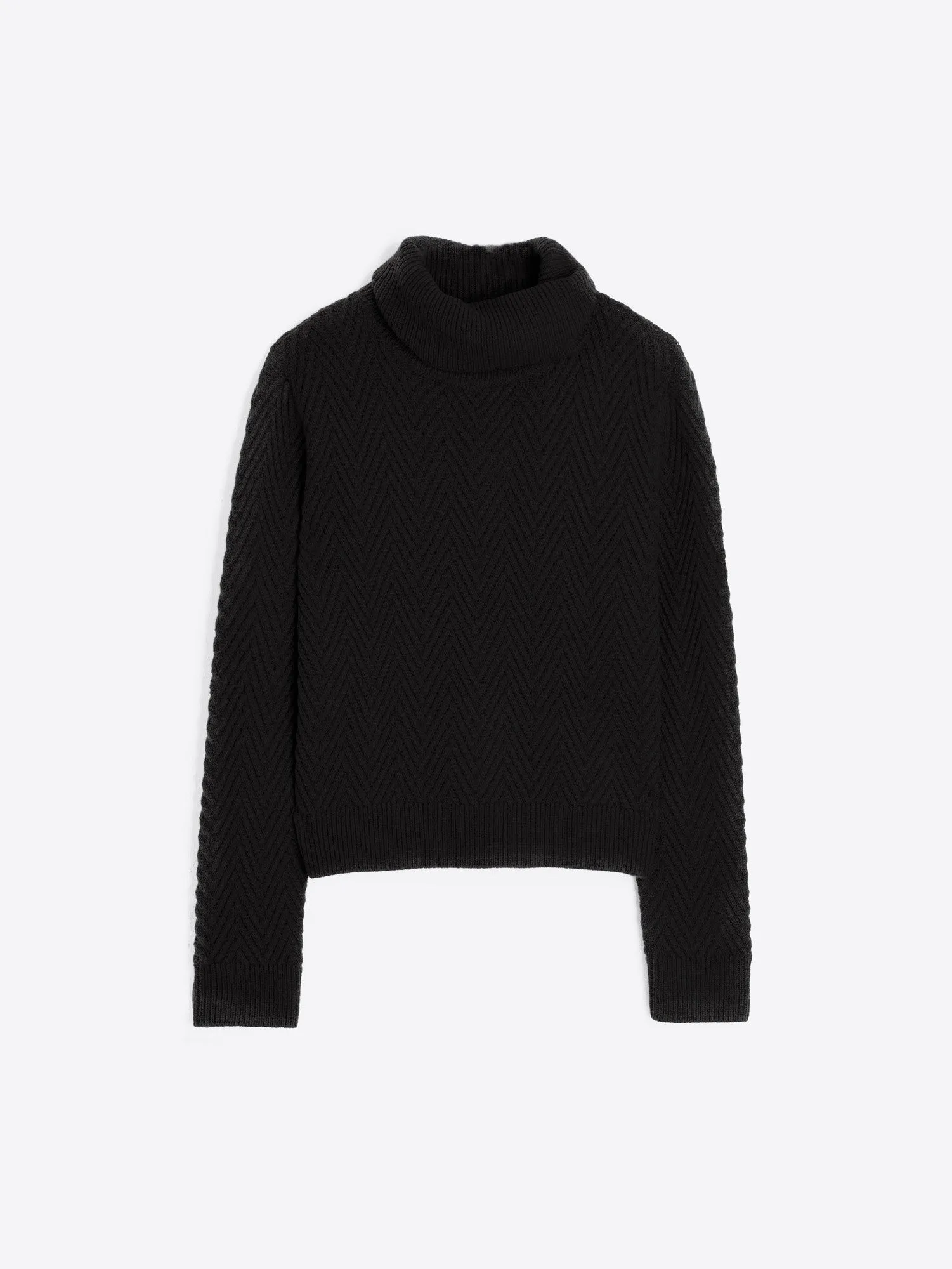 Herringbone Turtleneck