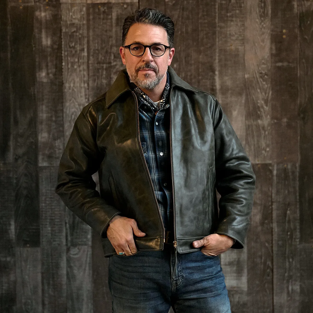 Horween Horsehide Jacket No. 65 | Charcoal