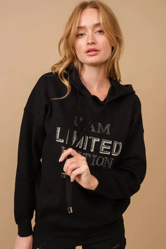 I Am Limited Edition Soft Hoodie Sweater Black