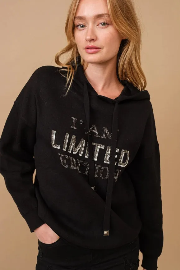 I Am Limited Edition Soft Hoodie Sweater Black