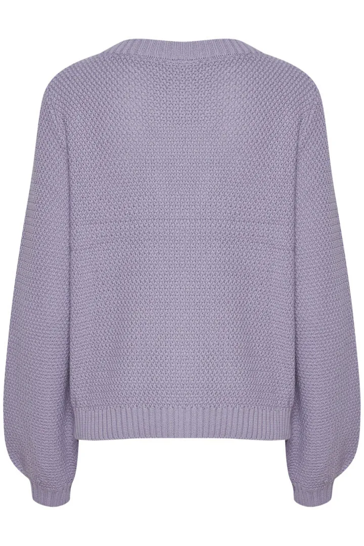 Ichi Ihnoelle Jumper In Lavander