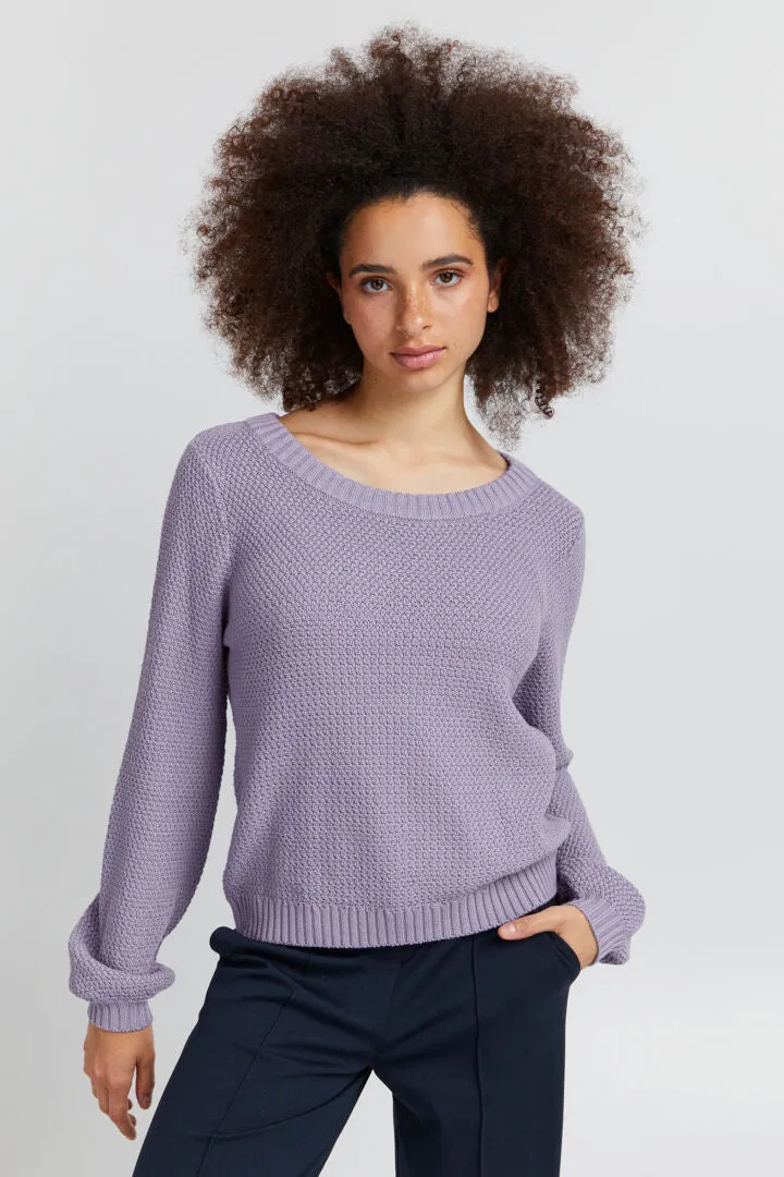 Ichi Ihnoelle Jumper In Lavander