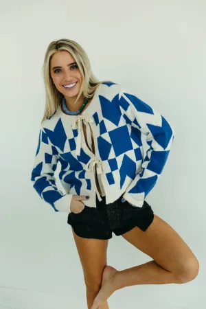 It's The Little Things Sweater - Electric Blue