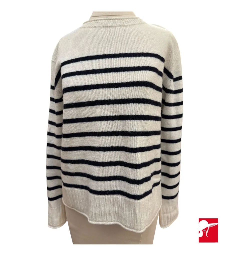 Jenni Kayne breton stripe wool sweater size XS