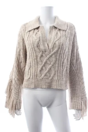 Jonathan Simkhai Kara Cable Knit Polo Sweater