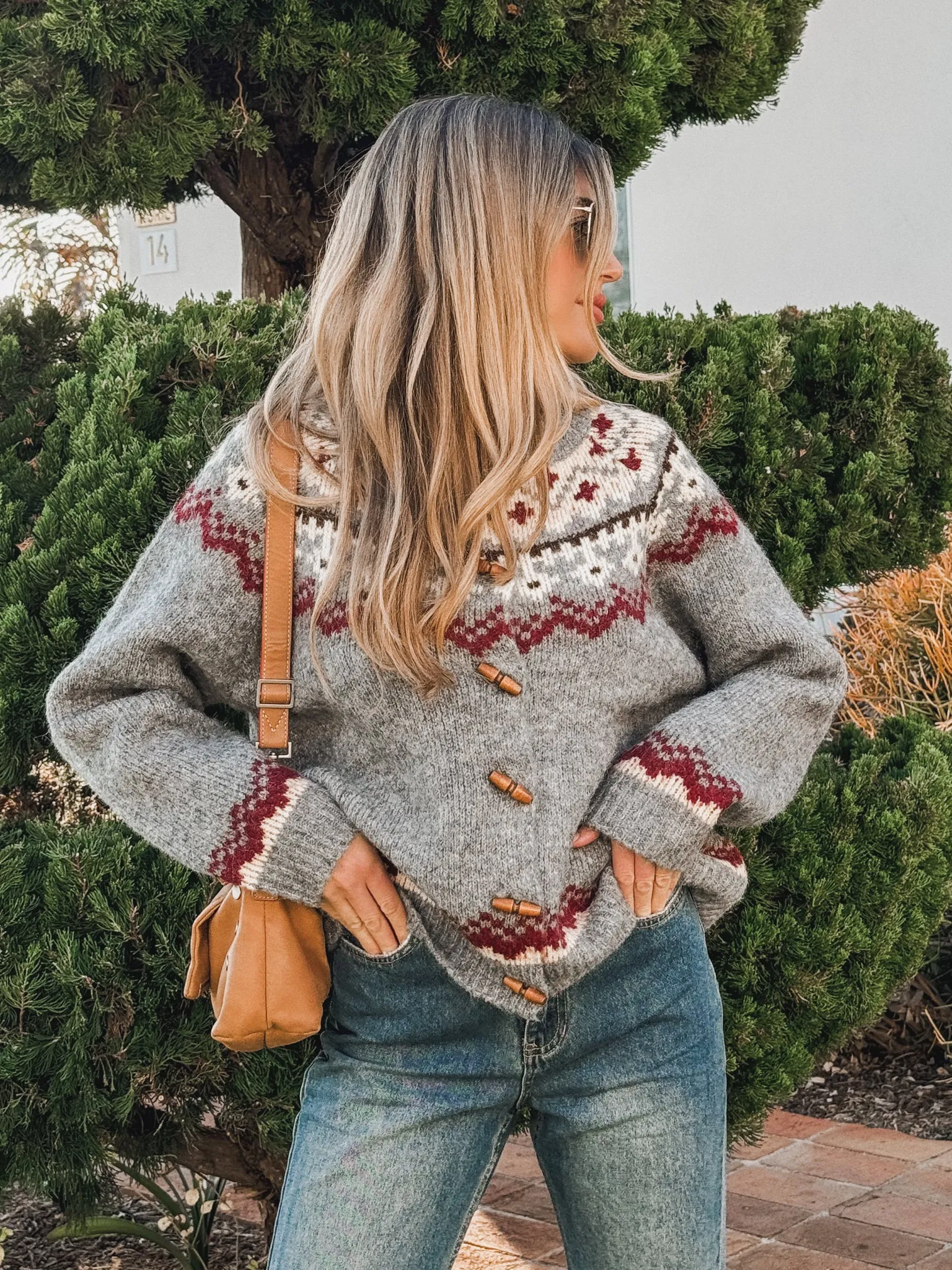 Josephine Knit Sweater in Grey