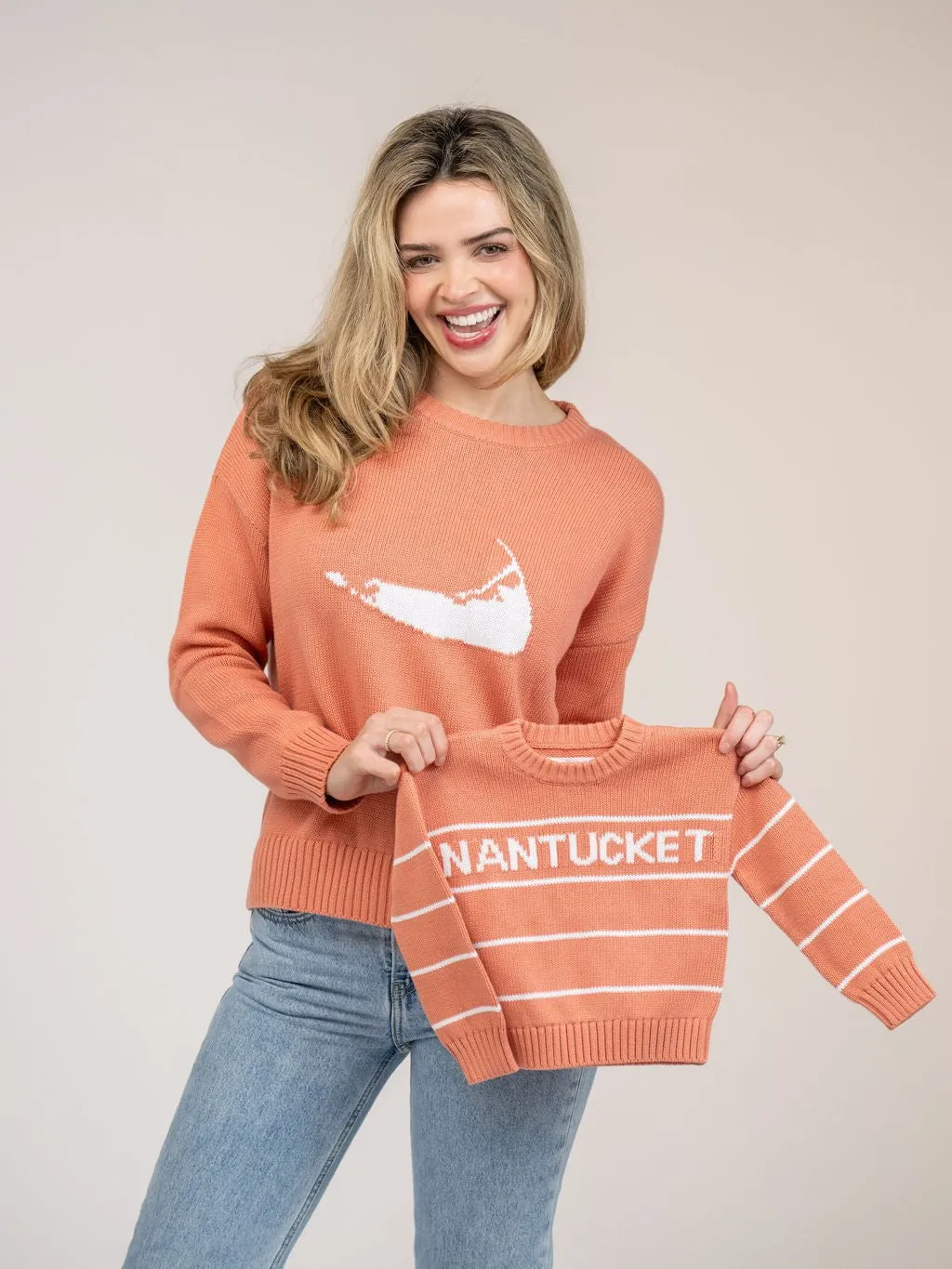 Kids Nantucket Sweater in Nantucket Red Stripe