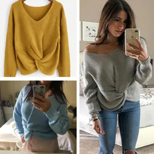 Knitted Wraped Sweater