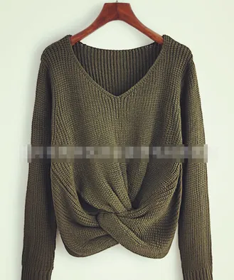 Knitted Wraped Sweater