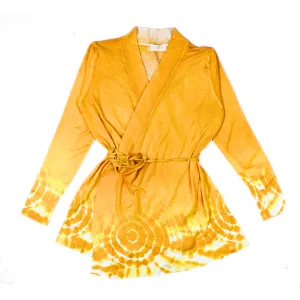 Ladies yellow openable shrug