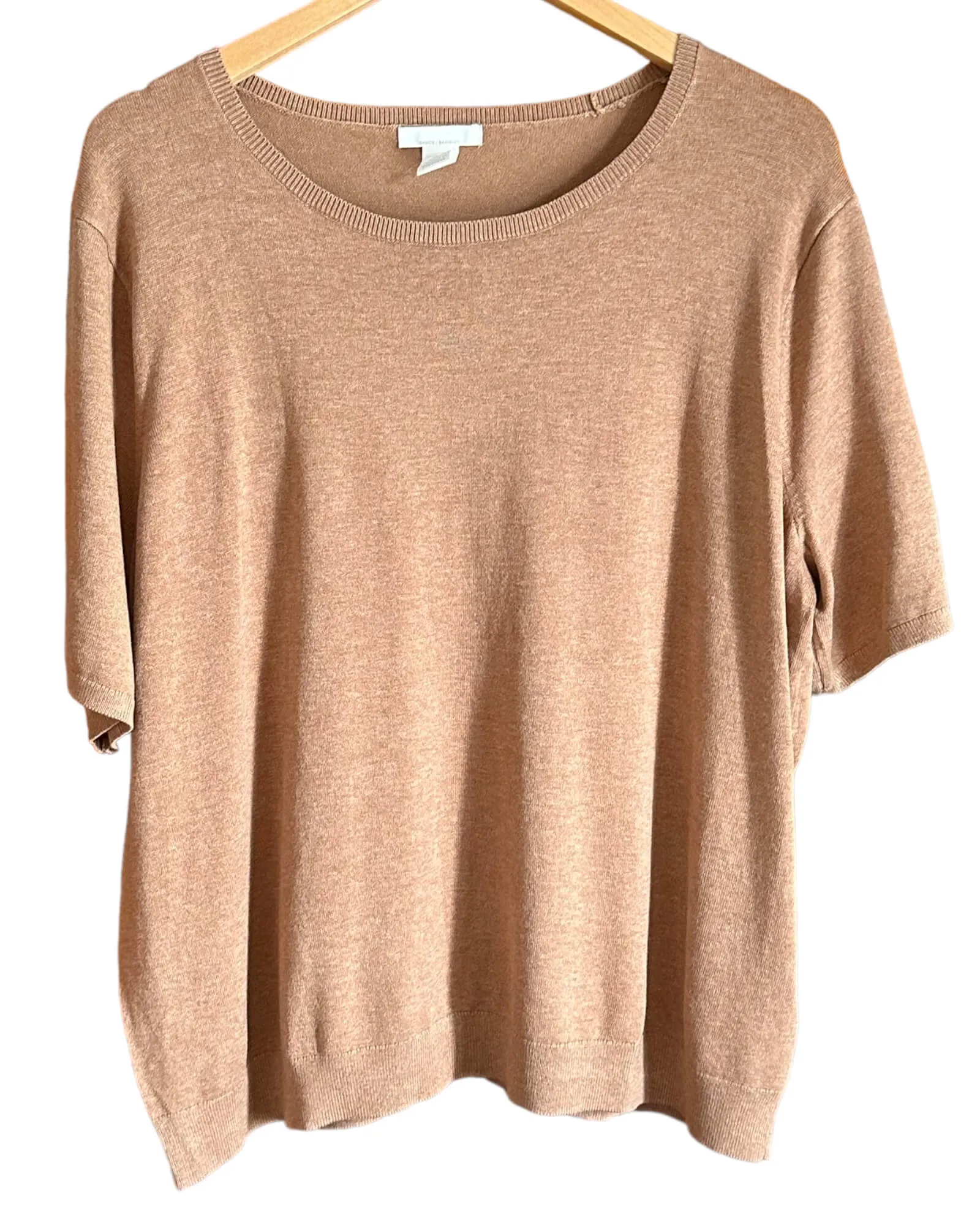 Light Spring Beige Linen Knit Sweater