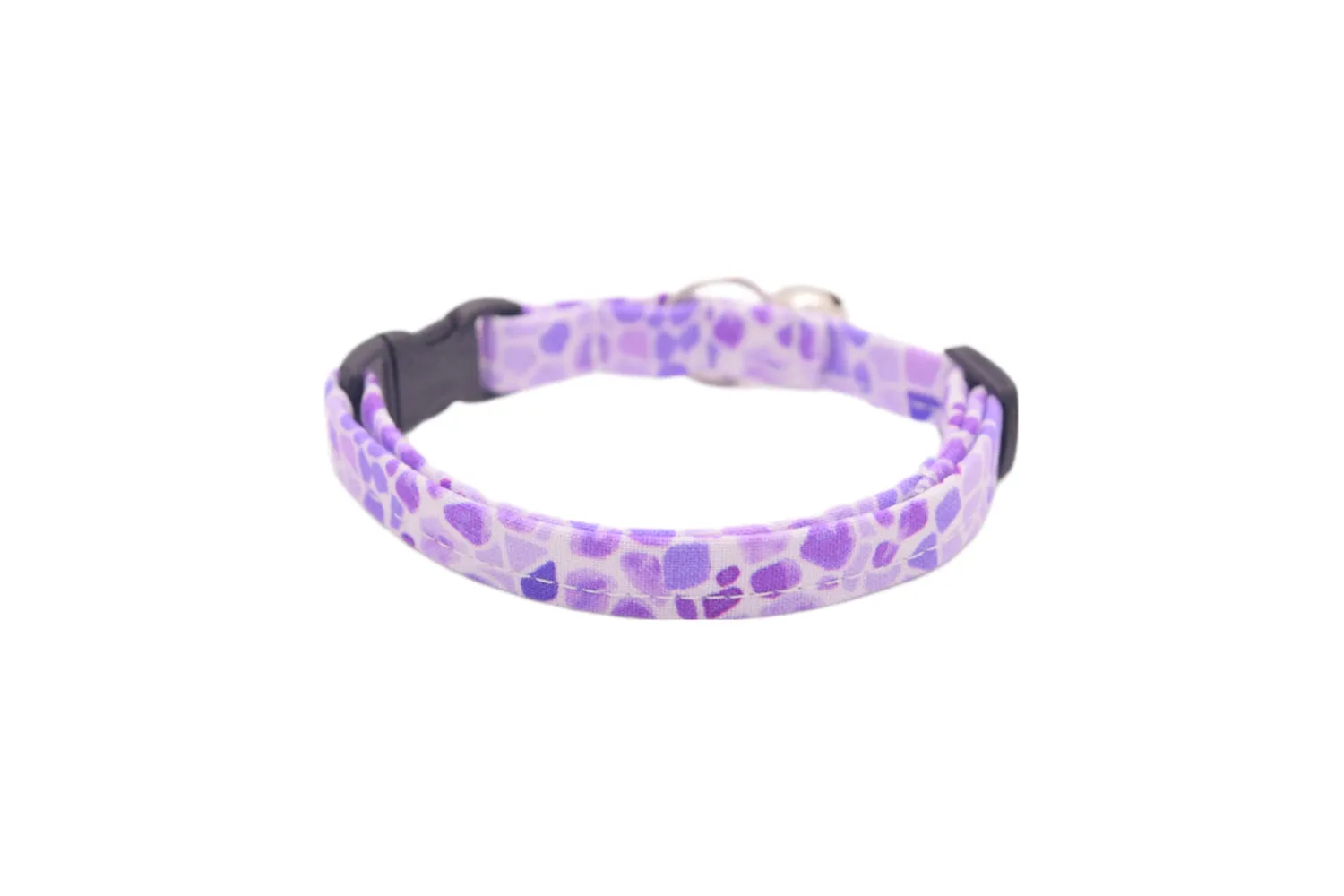 Lilac Purple Stone Pattern Cat Collar