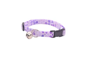 Lilac Purple Stone Pattern Cat Collar