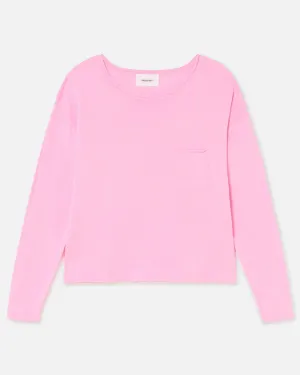 LOOSE FIT SOFT KNIT SWEATER - GUM PINK