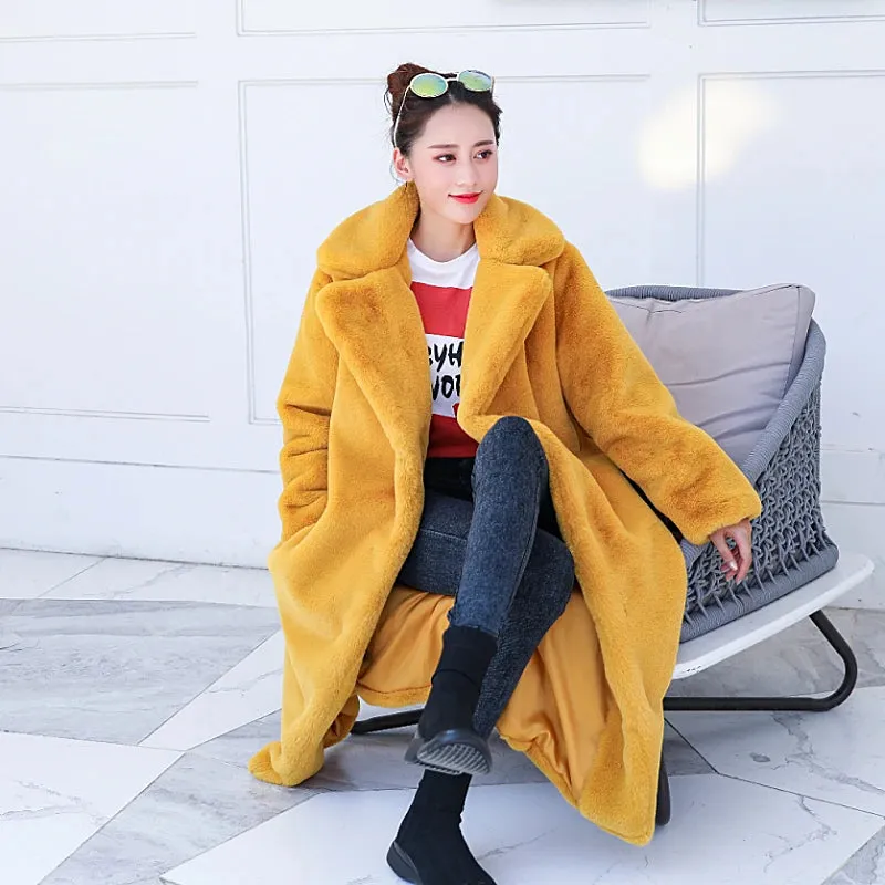 Luxury Faux Fur Coat