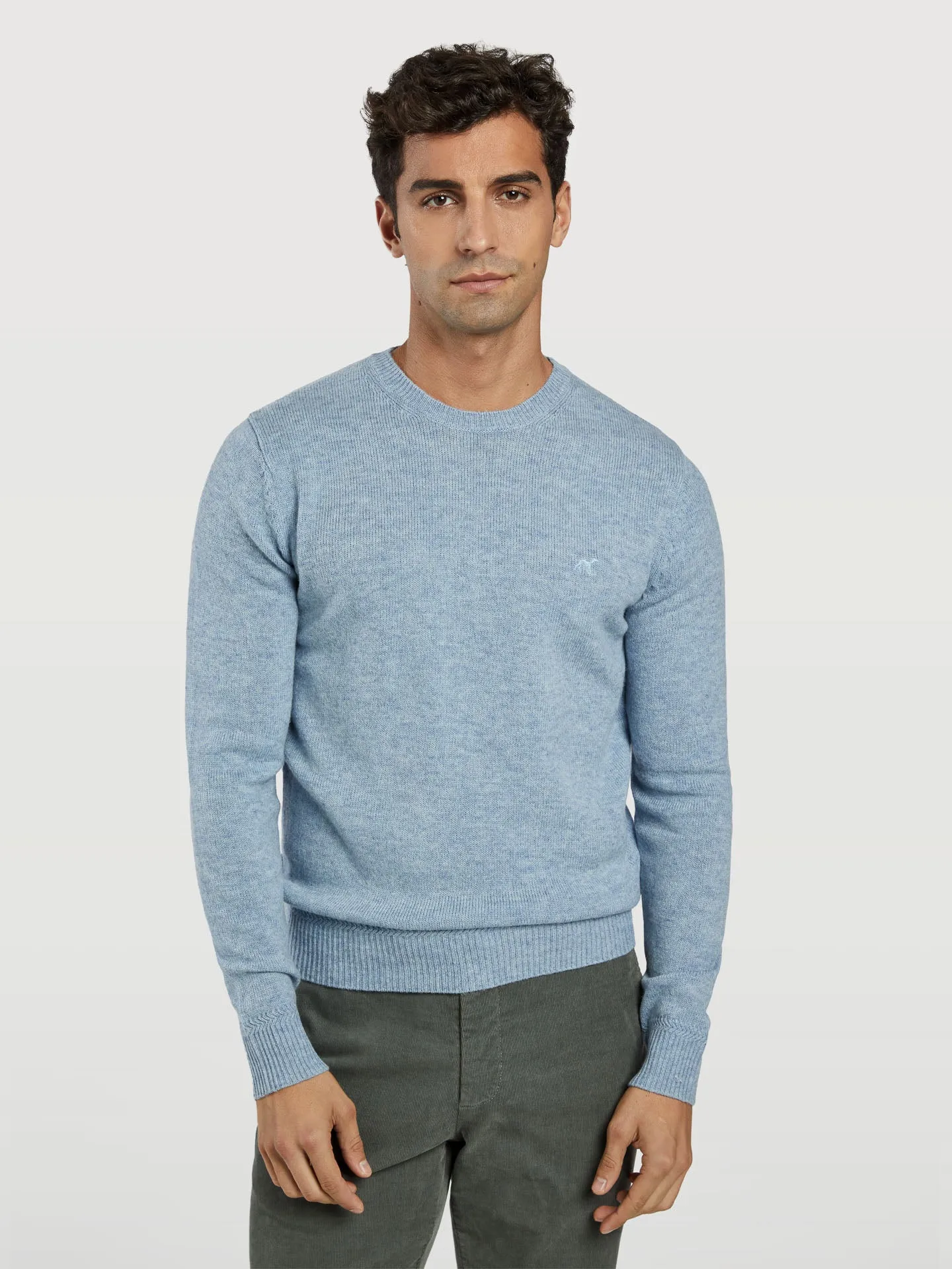 Machine washable crew neck sweater