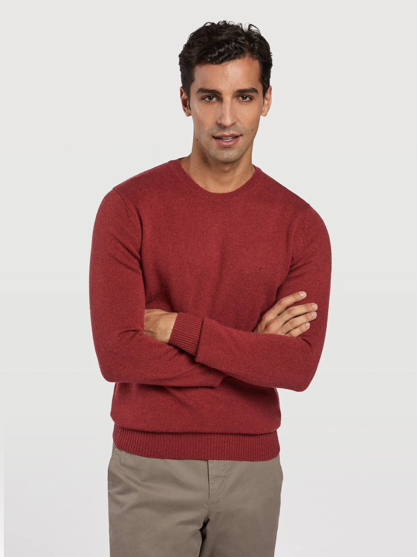 Machine washable crew neck sweater