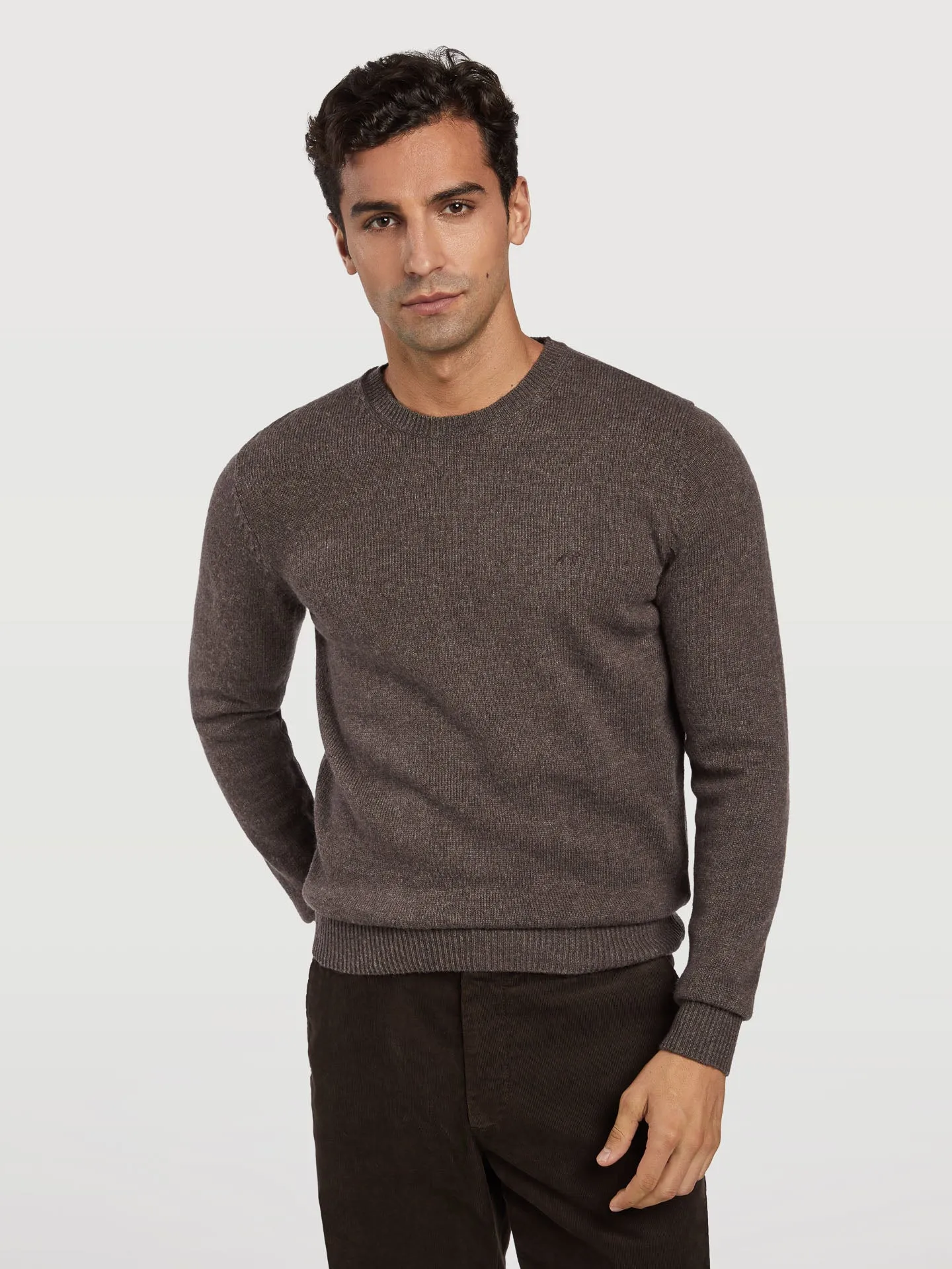 Machine washable crew neck sweater