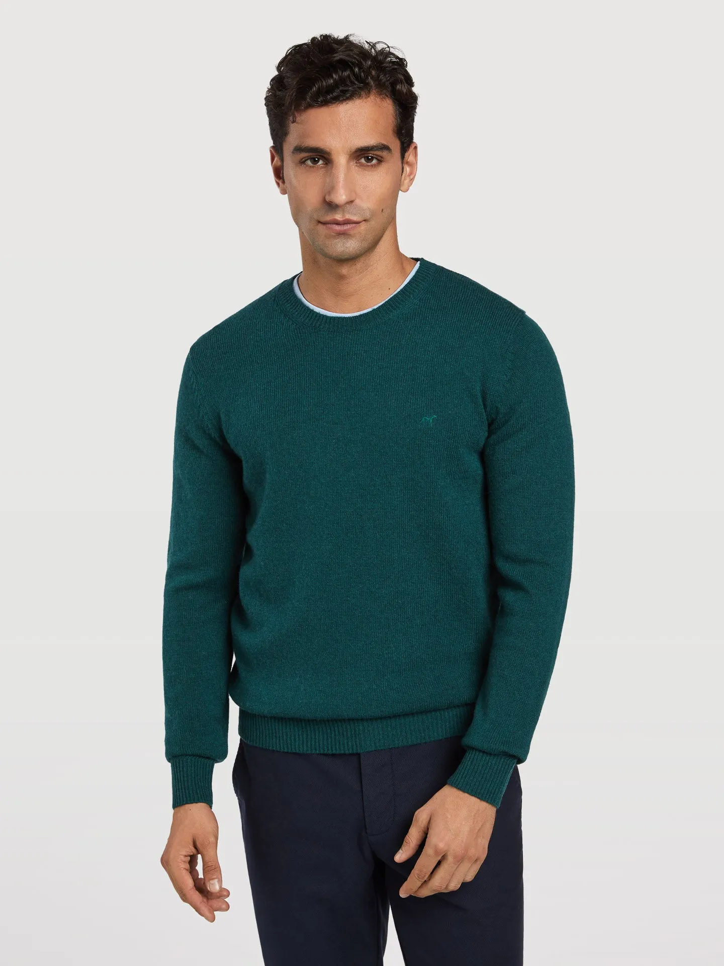 Machine washable crew neck sweater