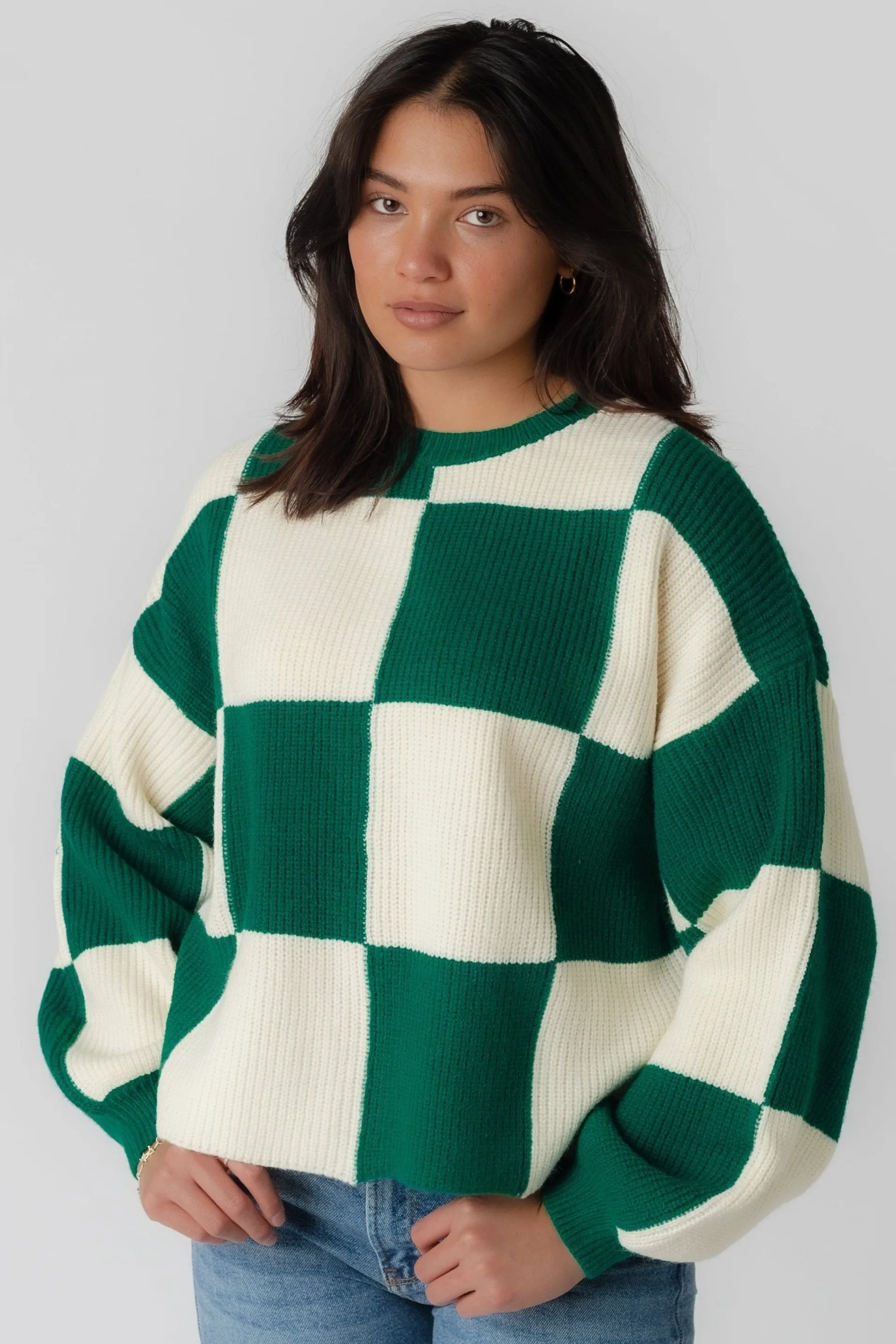 Mandy Checker Sweater