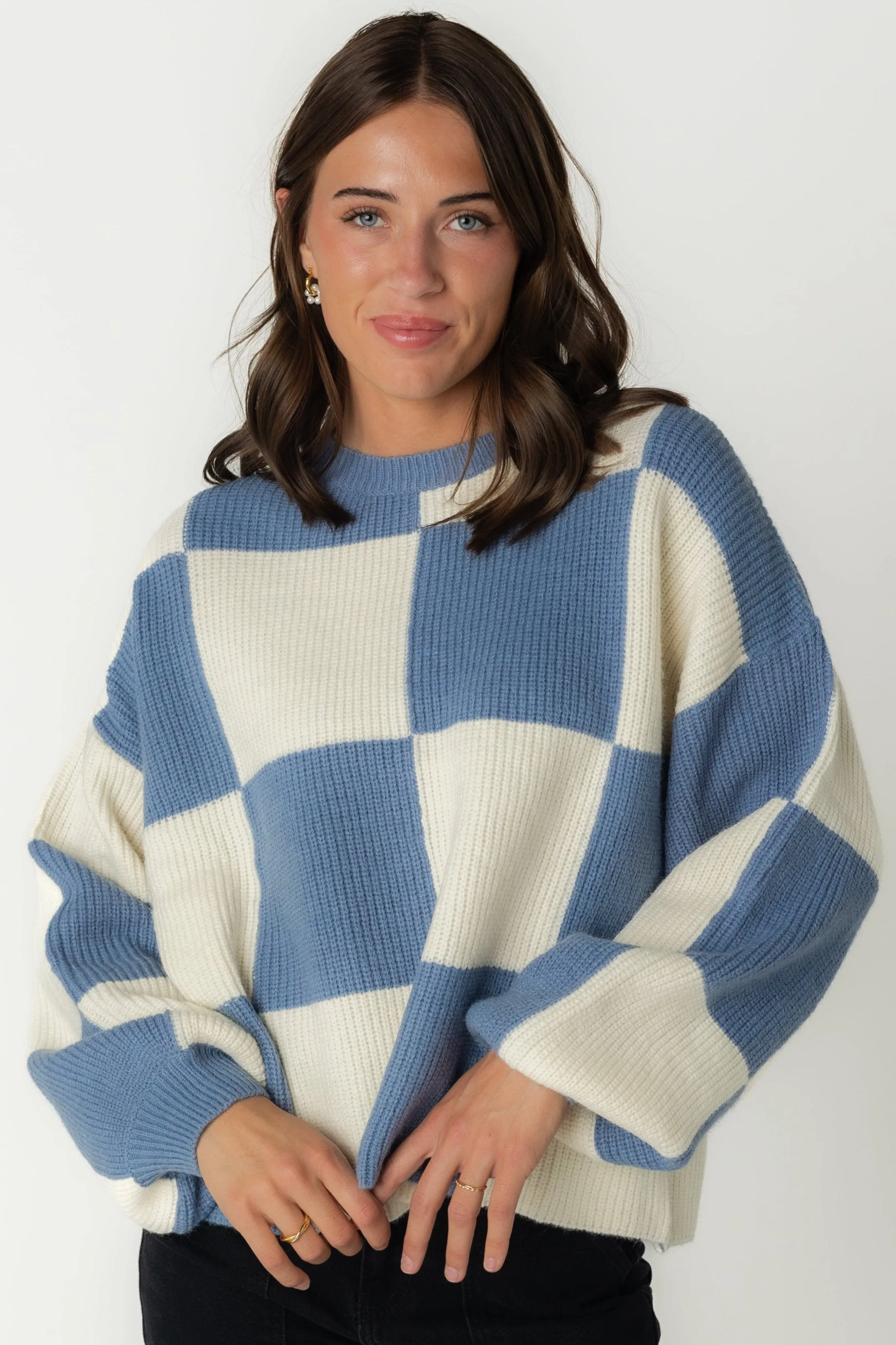 Mandy Checker Sweater