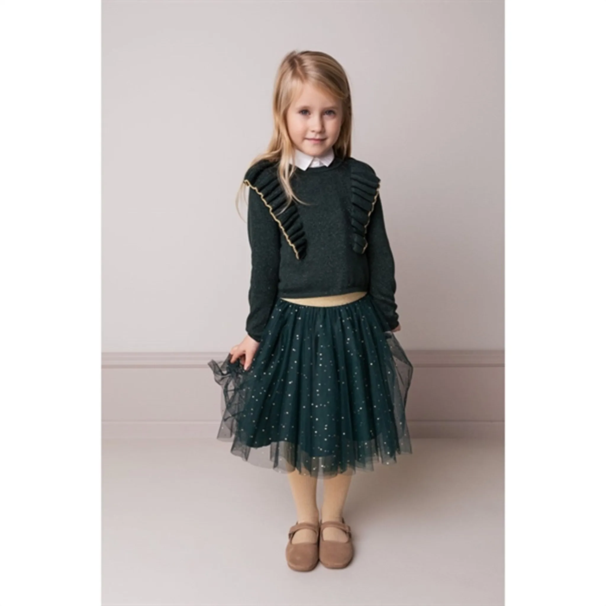 MarMar Dark Leaf Glitter Taya Knit