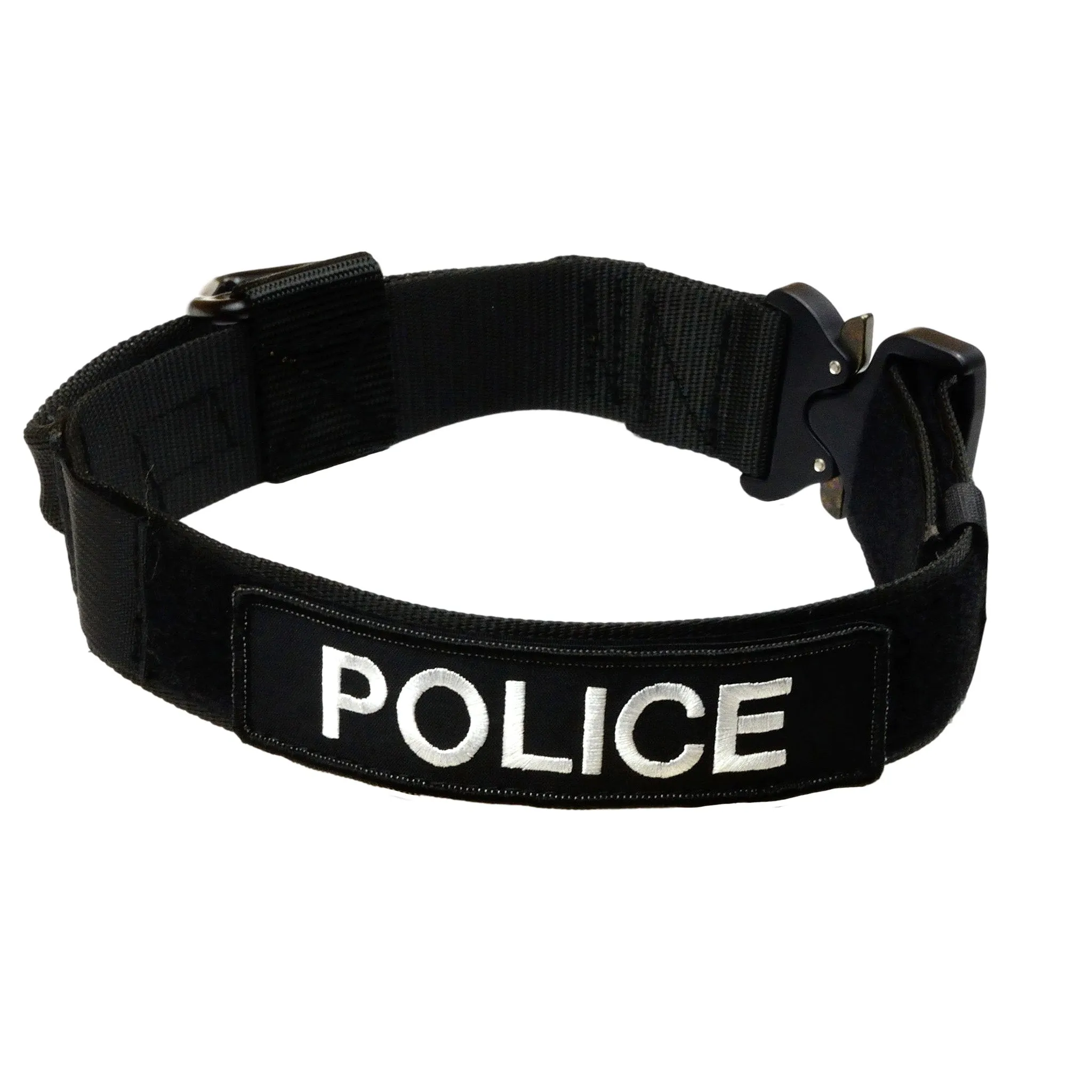 MaxTac Service ID Collar With Cobra Buckle - Black