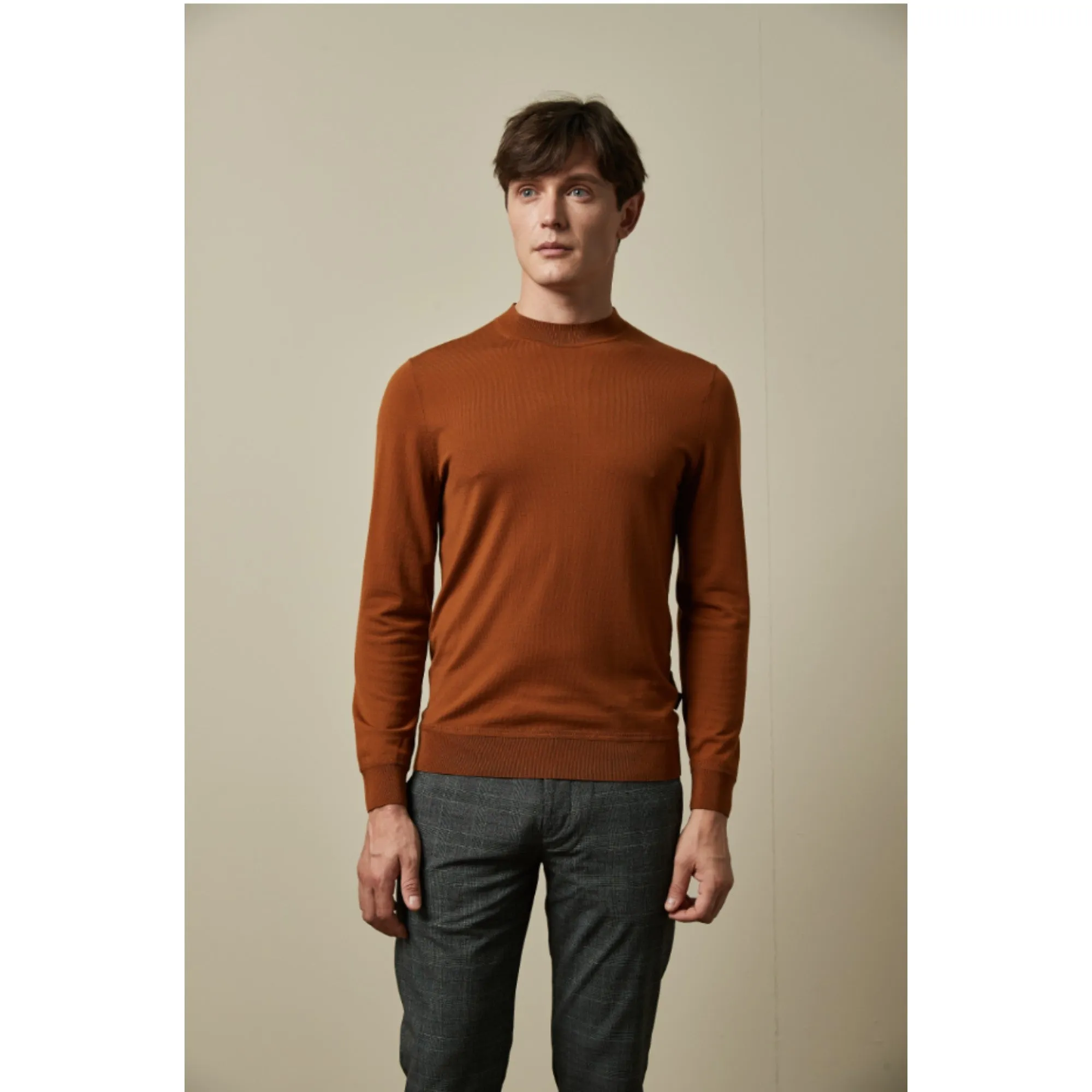 Men Mmk-Willoow-Crew Neck Sweater - Mustard