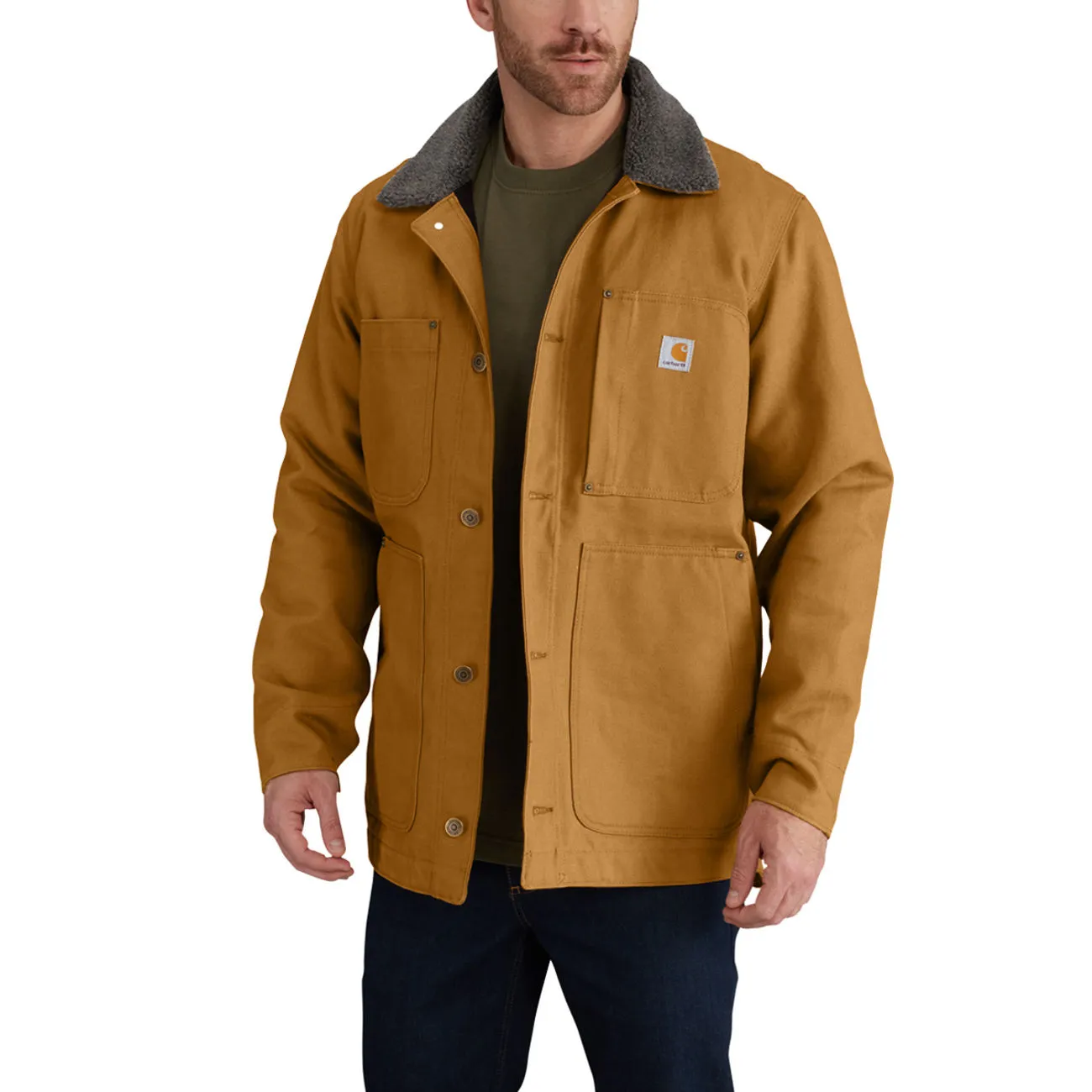 MEN&#x27;S JACKET WITH CARHARTT FUR COLLAR