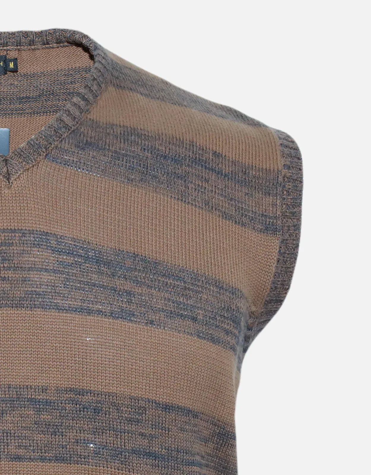 Men's Brown Sleeveless Fashion Sweater