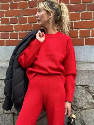 MERVI-M ARD KNIT | HIBISCUS RED