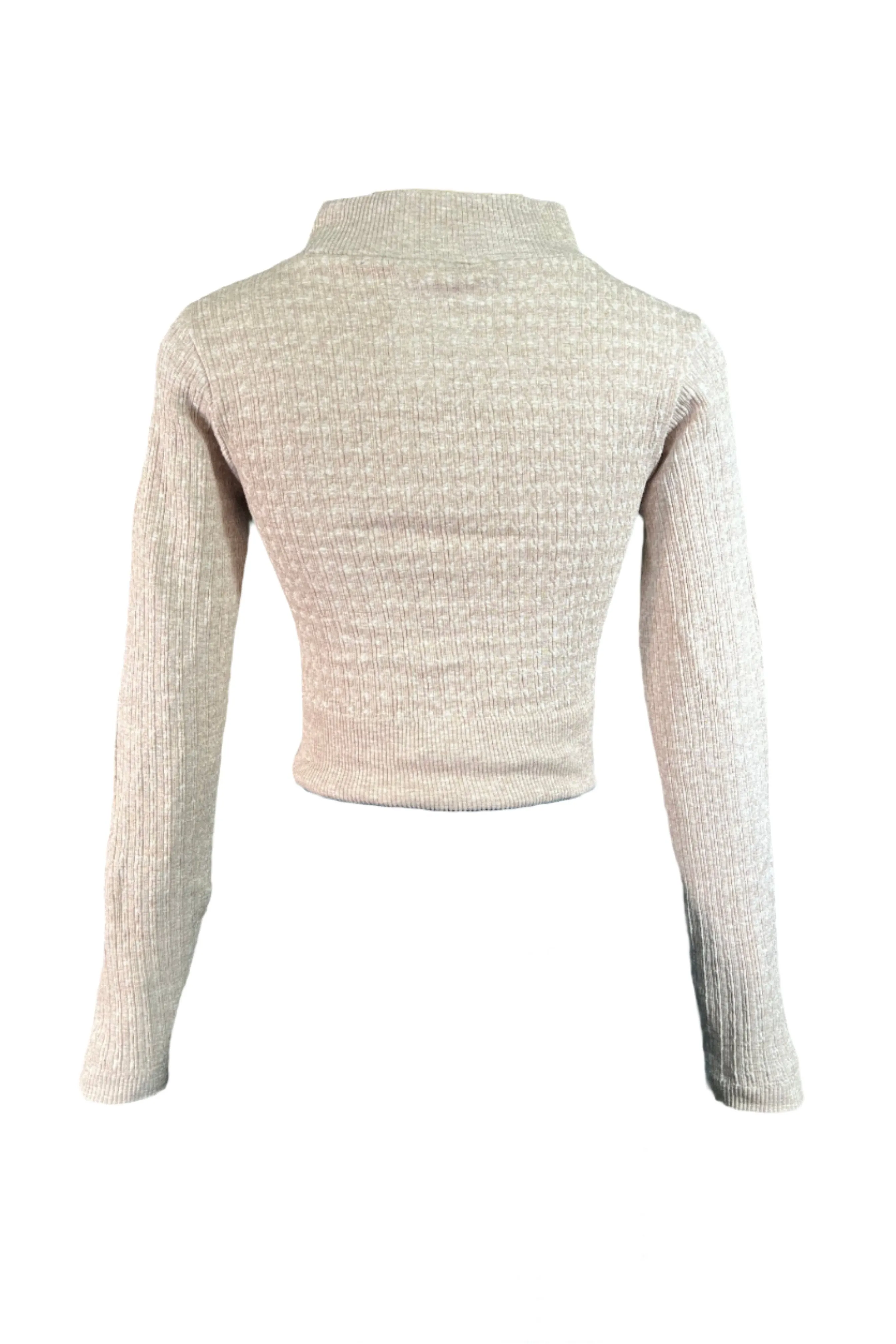 Mock Neck Long Sleeve Sweater Top