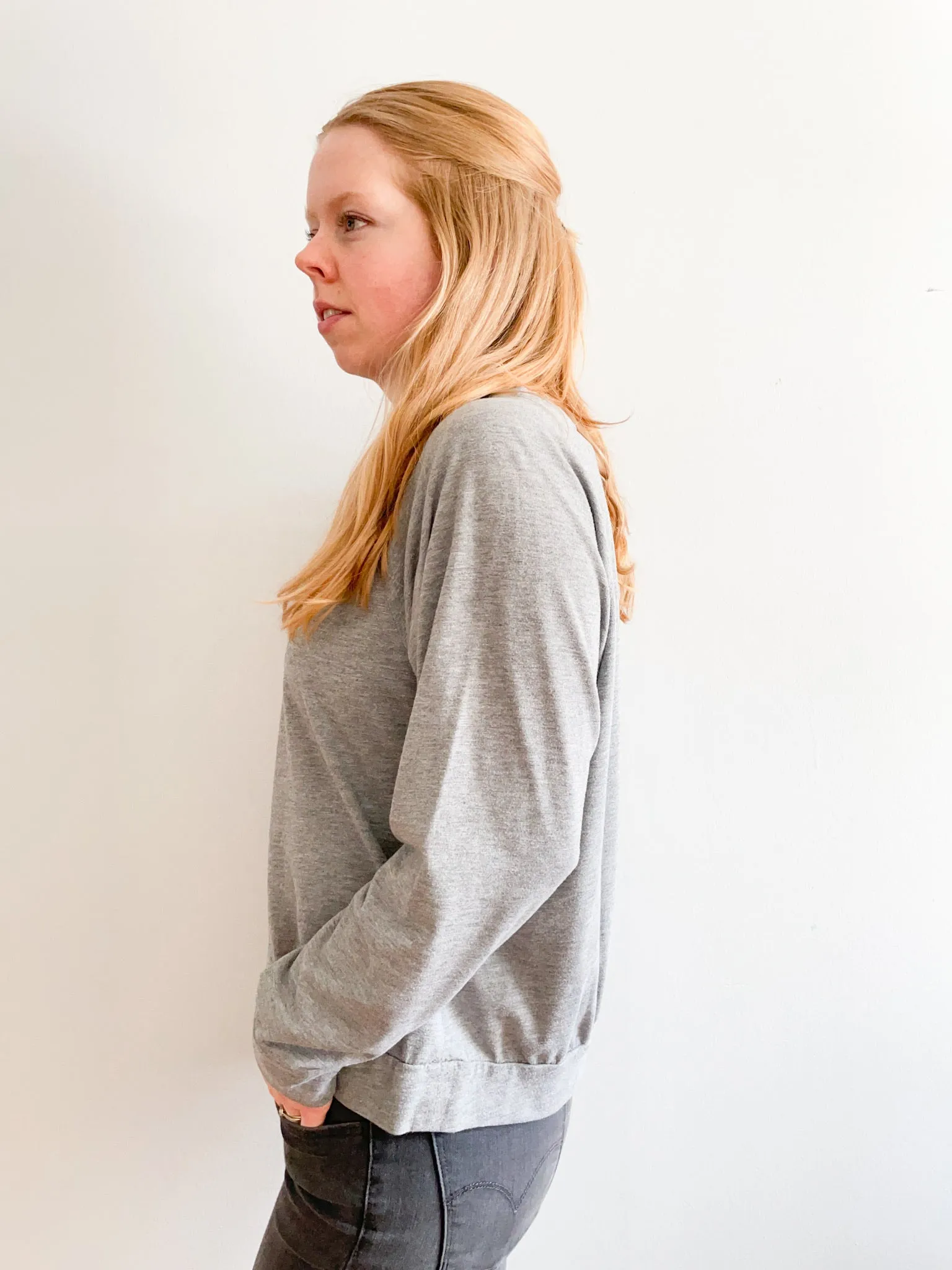 Monki Grey Pullover Sweater - M/L