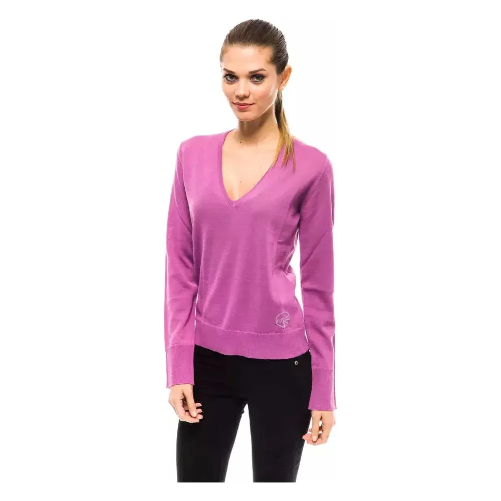 Montana Blu Pink Wool Women Sweater