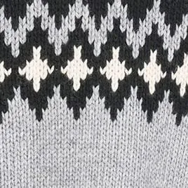 MORITZ SWEATER | HEATHER GREY MULTI FAIRISLE