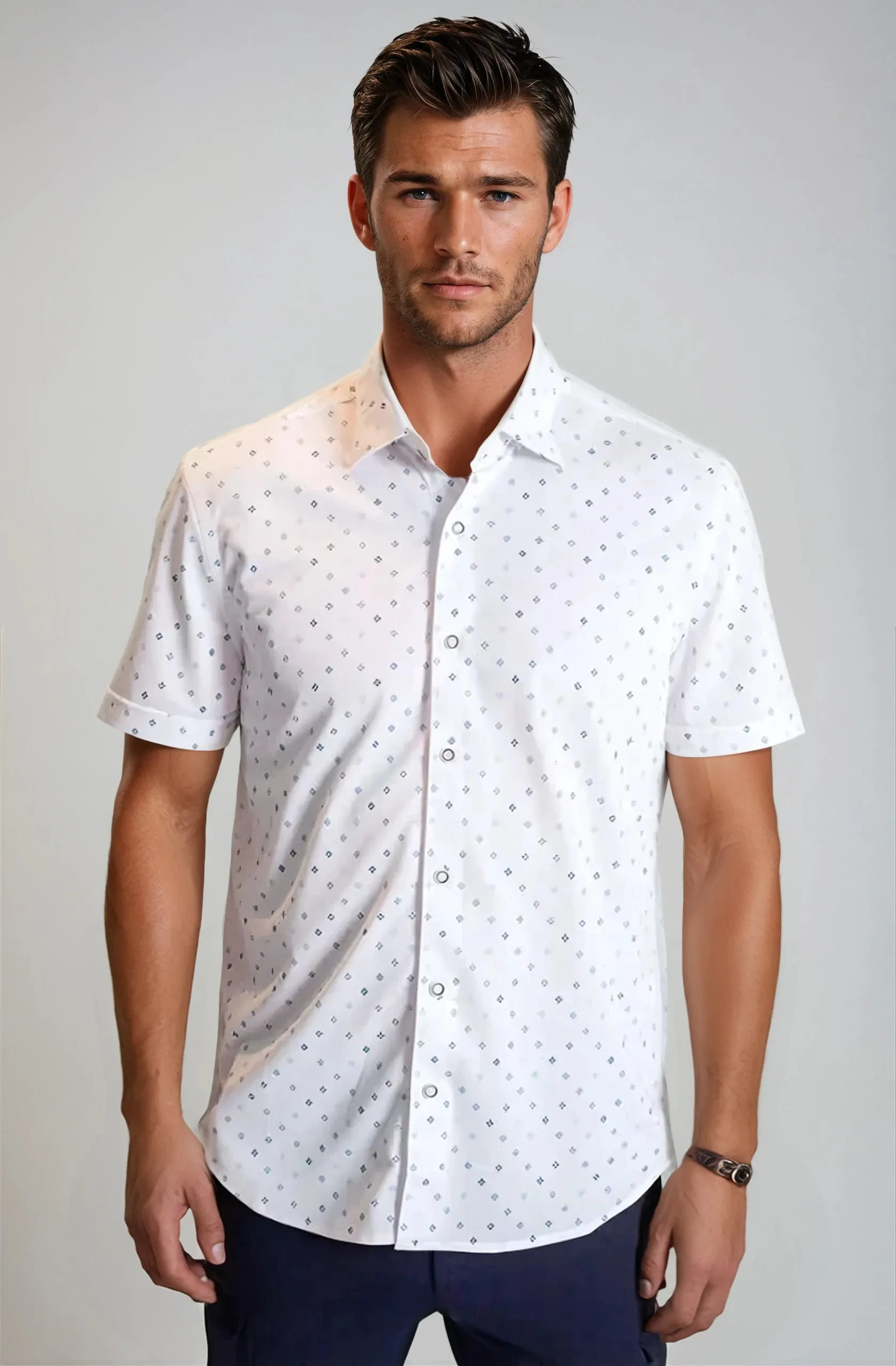 Newport Ditsy Short Sleeve Tech Shirt