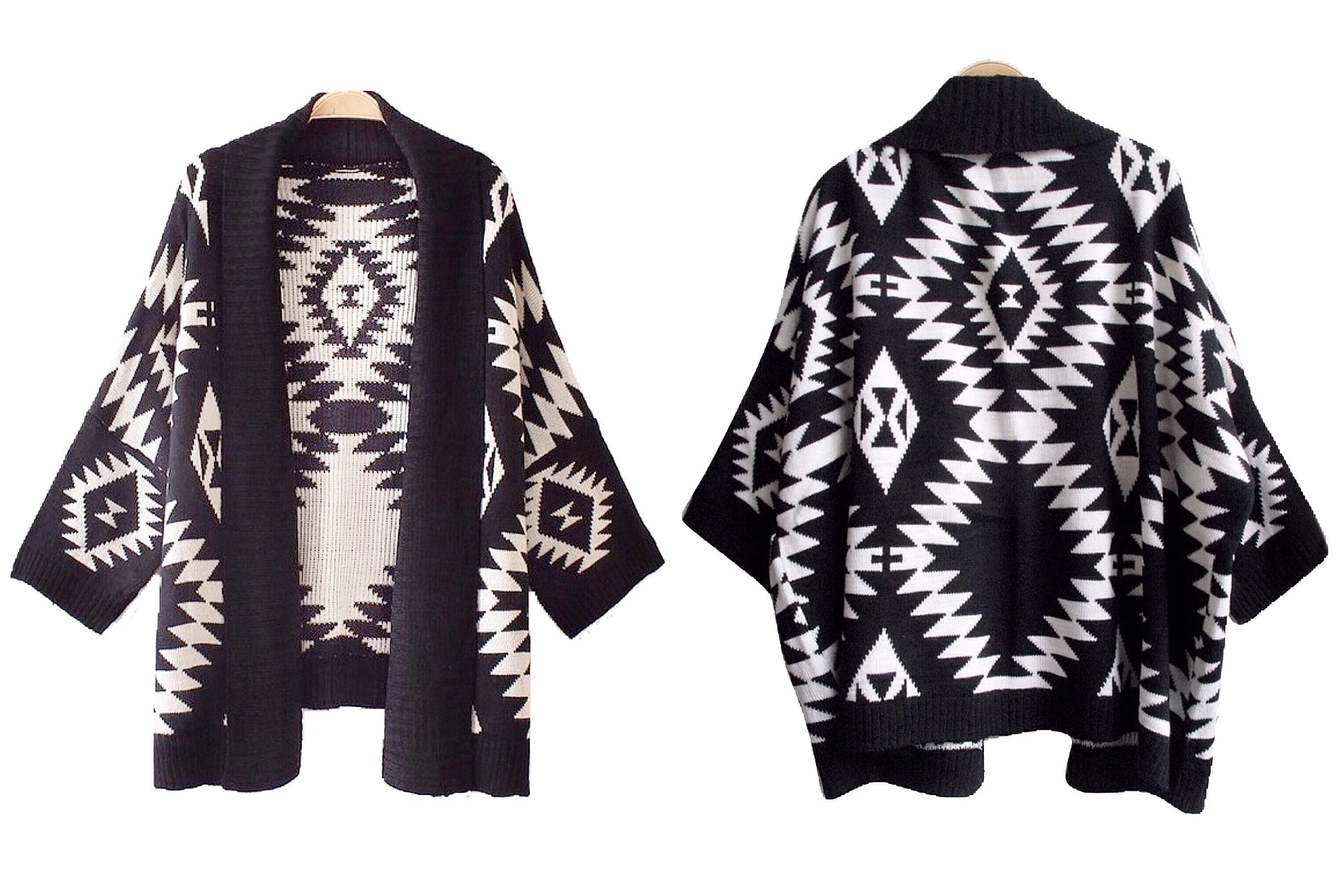 Over-Sized Aztec Cardigan Sweater