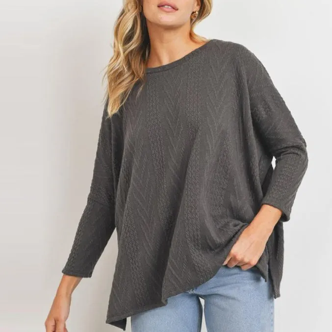 Oversize Long Sleeve Sweater Top