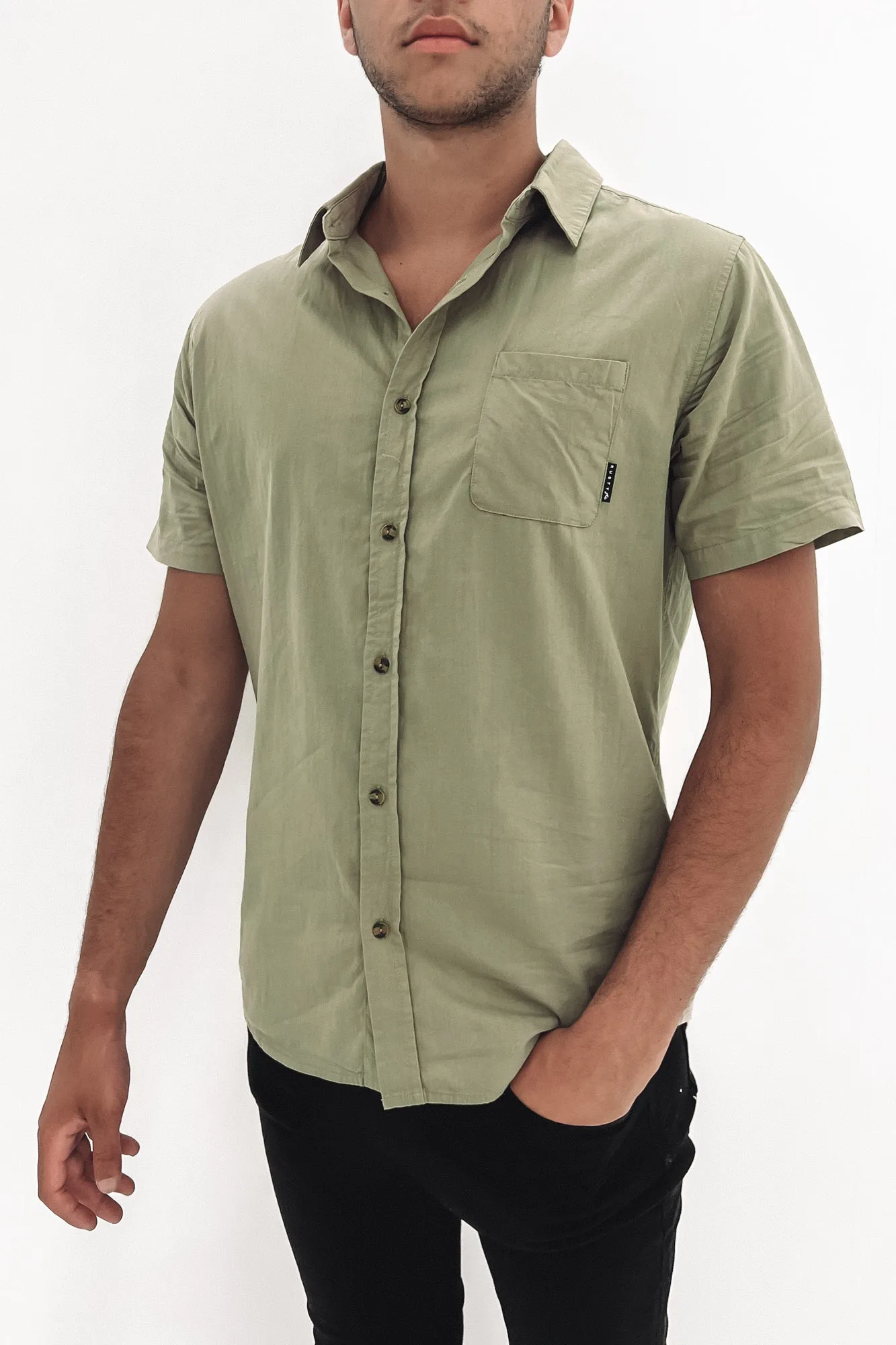 Pacific Atoll Short Sleeve Shirt Abbey Stone