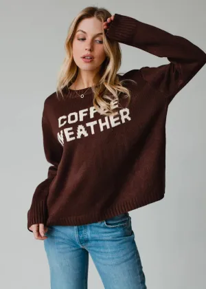 PANACHE - SWEATER WEATHER DARK BROWN KNIT SWEATER