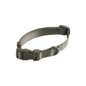 Papillon Nylon Collar Adjustable, 25 mm x 48-70 cm, Grey