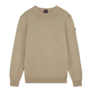 Pearl Grey Pima Cotton Crewneck Sweatshirt