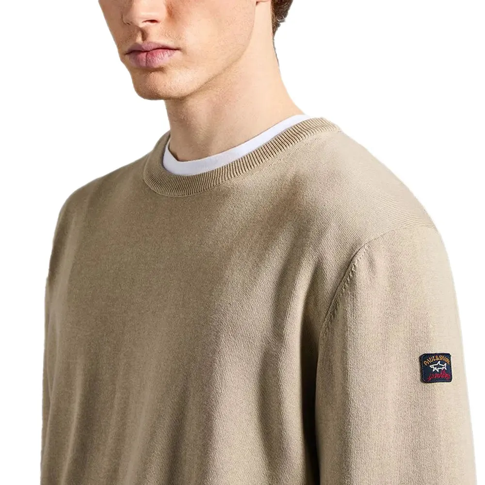 Pearl Grey Pima Cotton Crewneck Sweatshirt