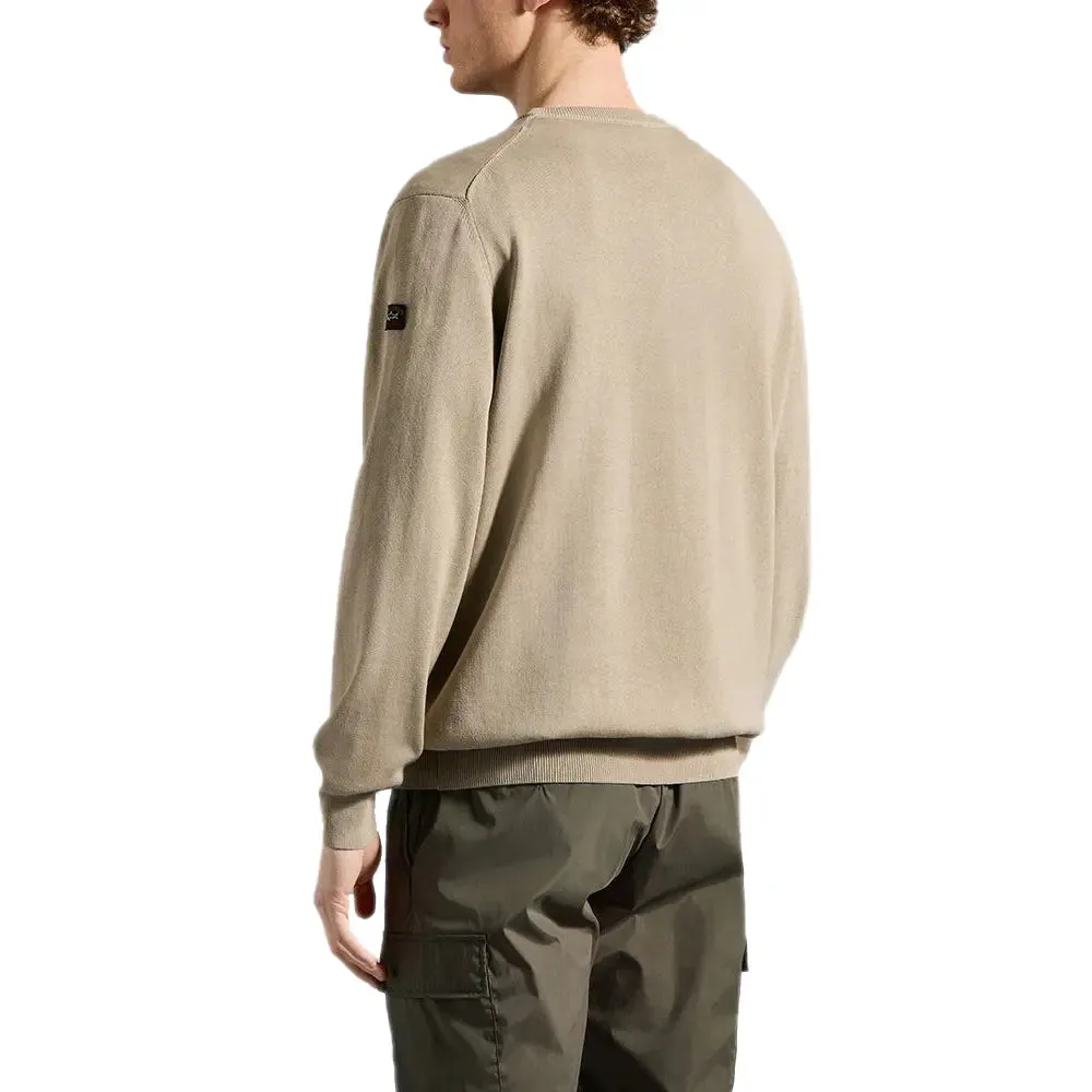 Pearl Grey Pima Cotton Crewneck Sweatshirt